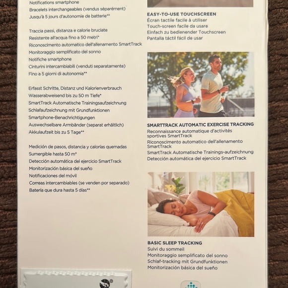 Fitbit Black Smartwatch Sleek Design Essential Tracking - Picture 4 of 7